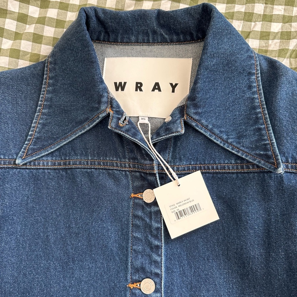 Wray NYC Dark Blue Denim Jacket - Picture 2 of 5